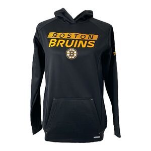Boston Bruins Women’s Large Hoodie Fanatics Black and Yellow Logo Long Sleeve